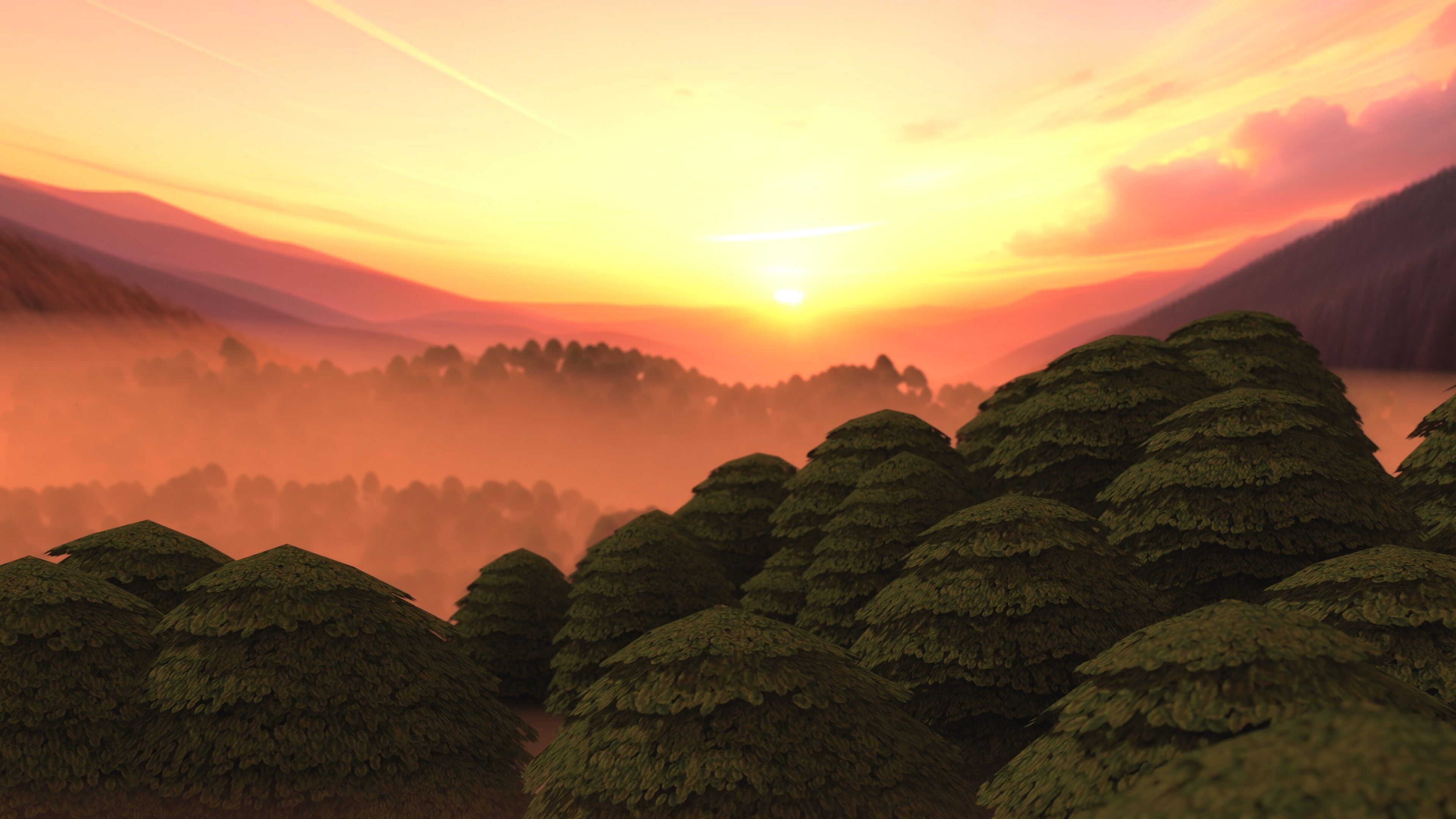 Stylized LowPoly Tree Pack Low-poly 3D model_10