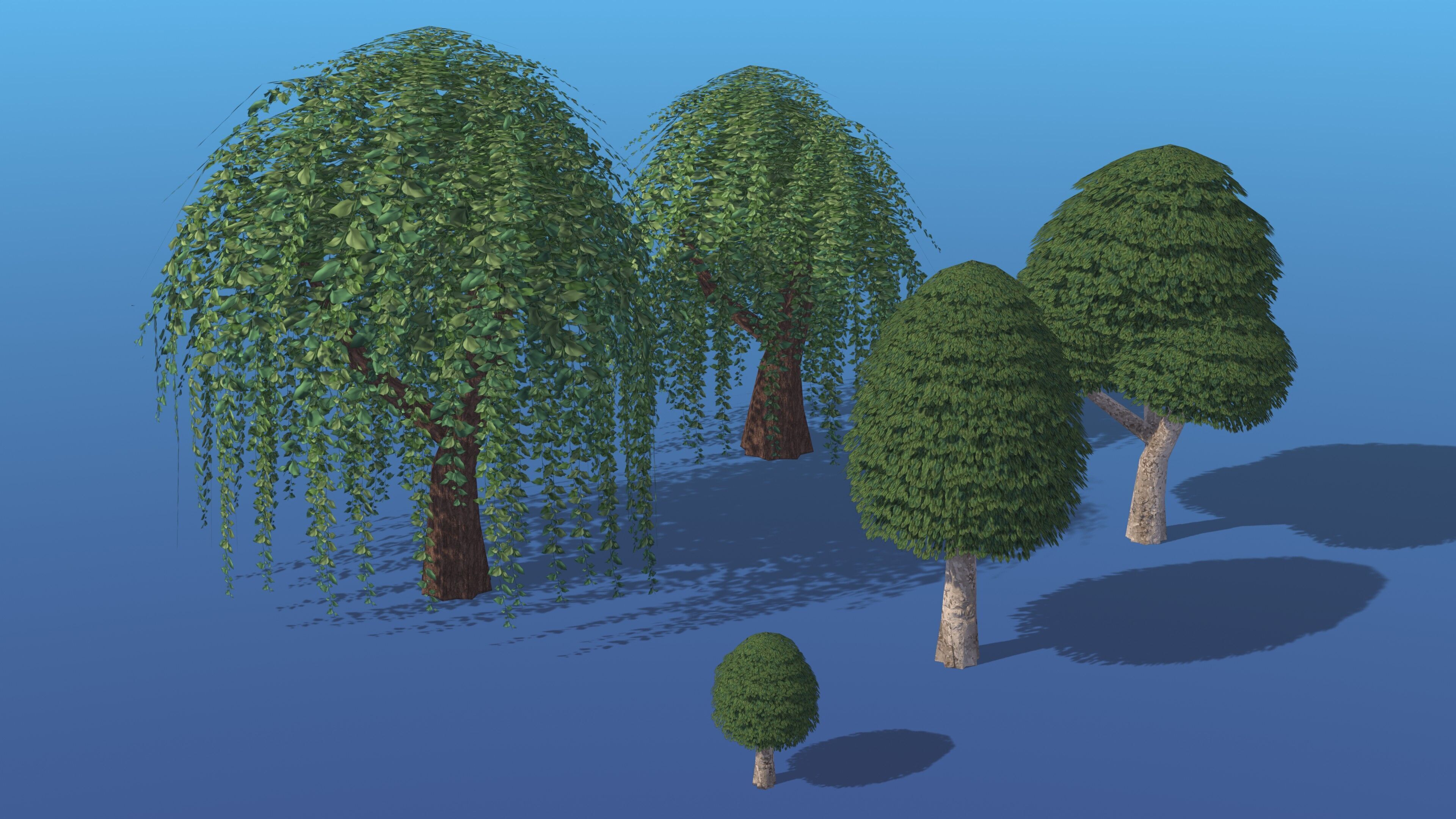 Stylized LowPoly Tree Pack Low-poly 3D model_4