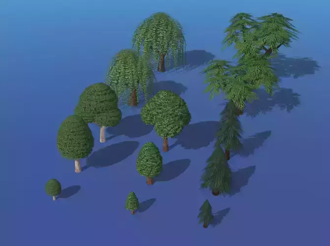 Stylized LowPoly Tree Pack