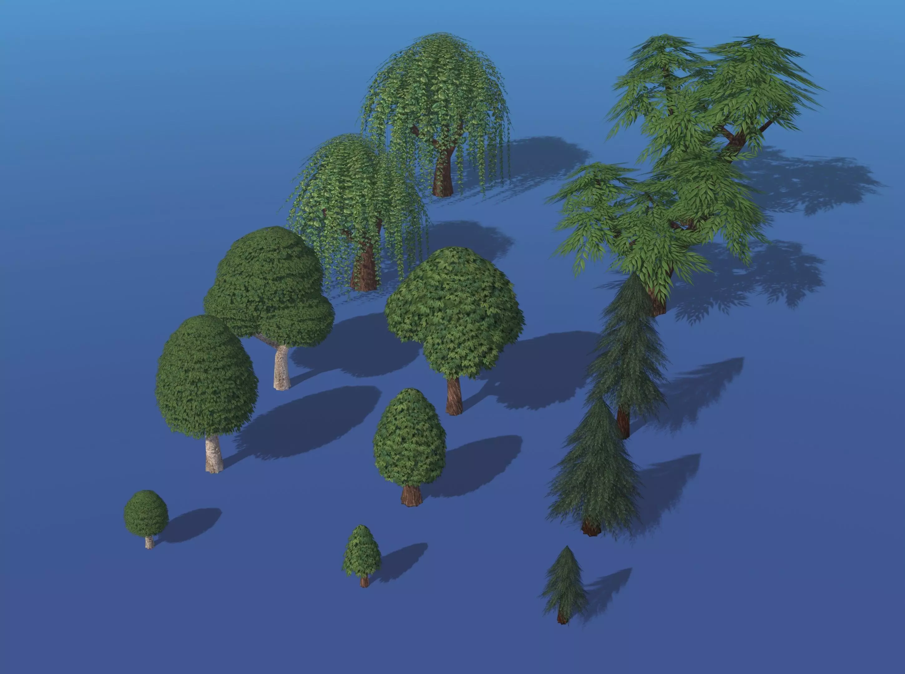 Stylized LowPoly Tree Pack Low-poly 3D model_0