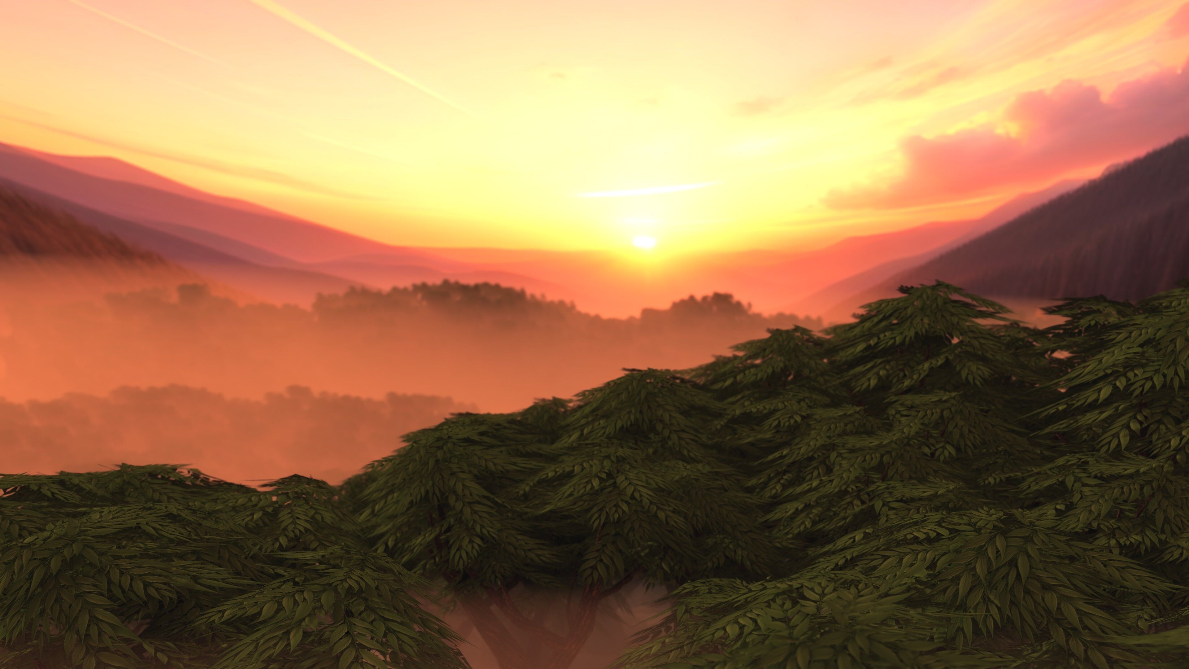 Stylized LowPoly Tree Pack Low-poly 3D model_11