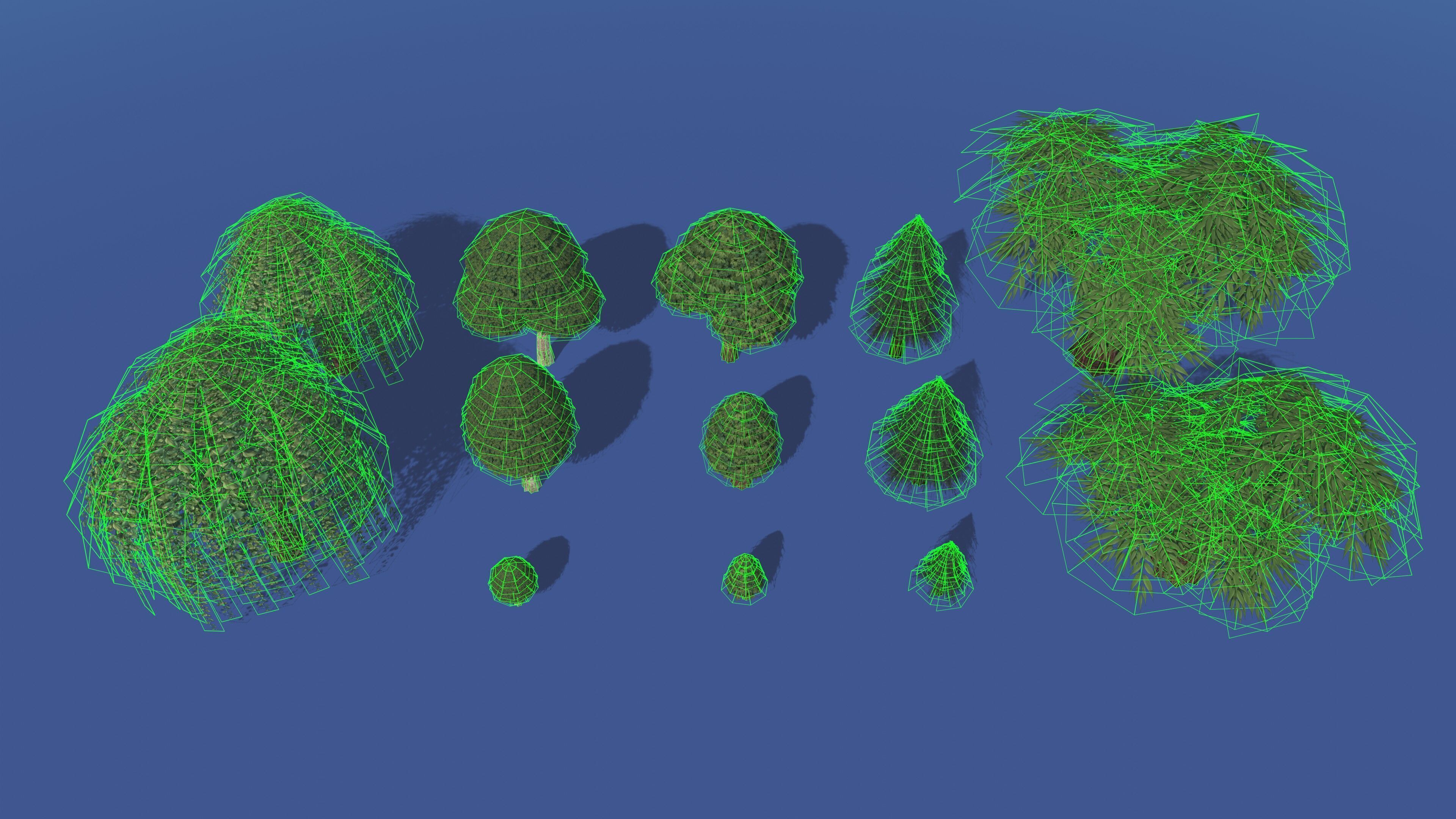 Stylized LowPoly Tree Pack Low-poly 3D model_6