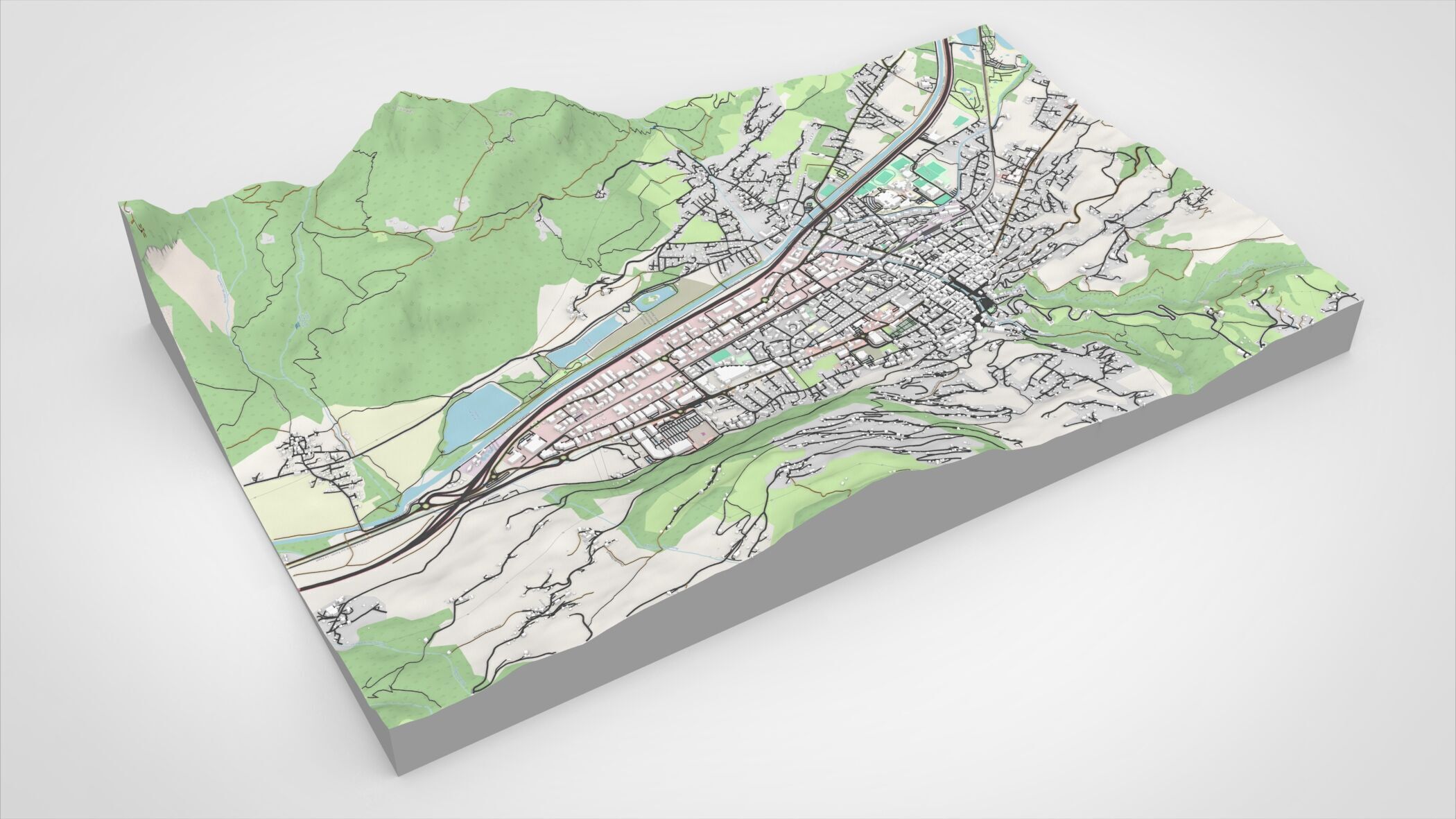 Cityscape Sallanches France  3D model_2