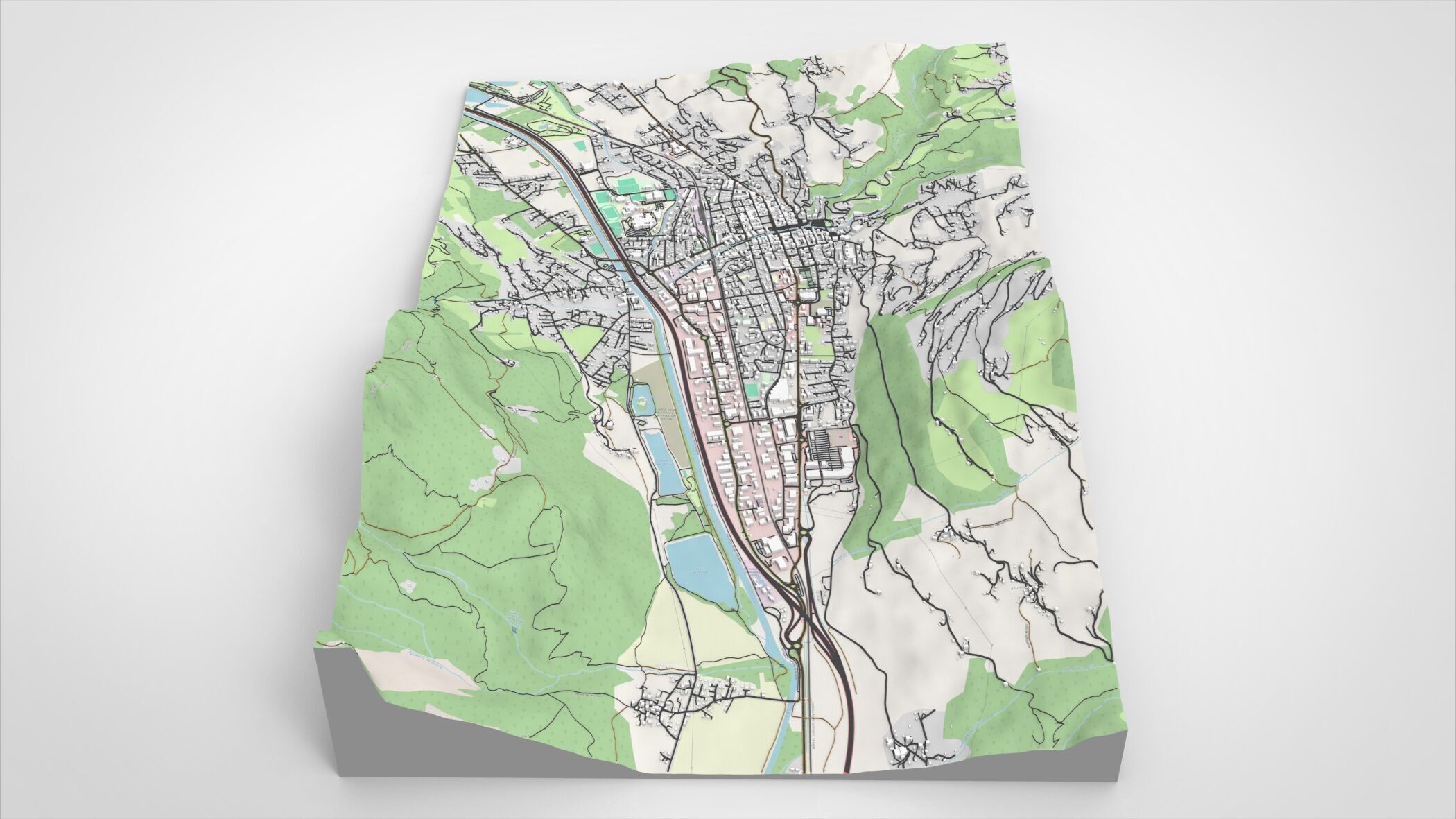 Cityscape Sallanches France  3D model_8