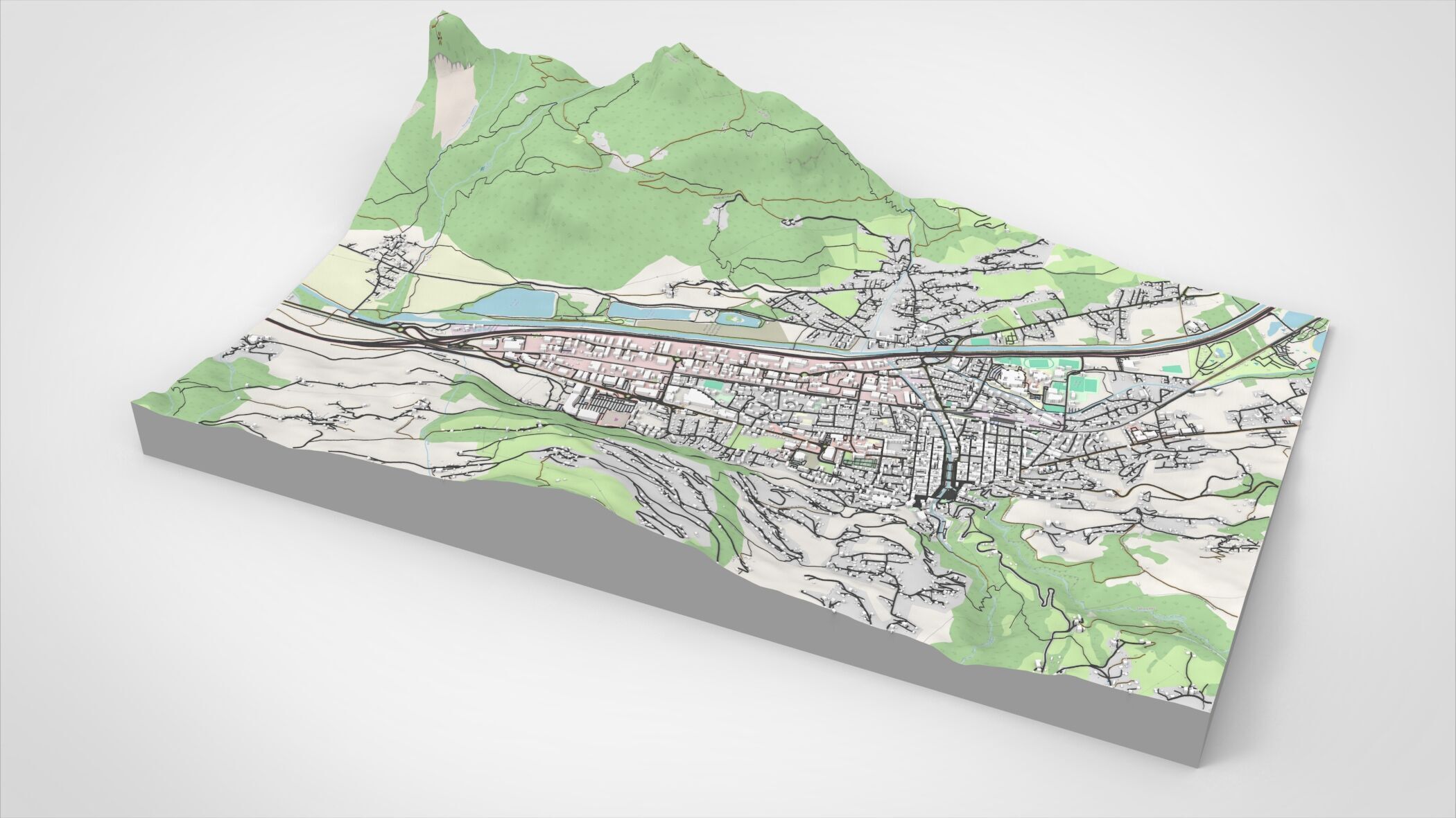 Cityscape Sallanches France  3D model_4