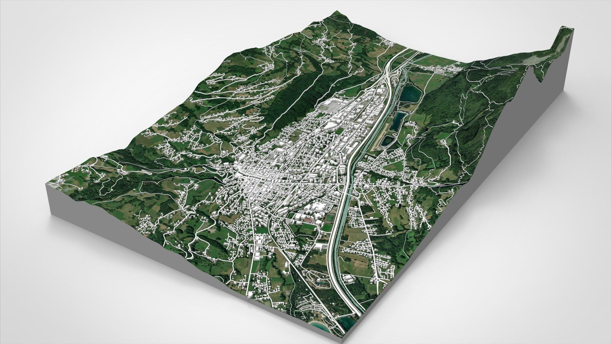 Cityscape Sallanches France  3D model_9