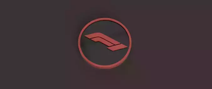 F1 Flip Coin 3D Model
