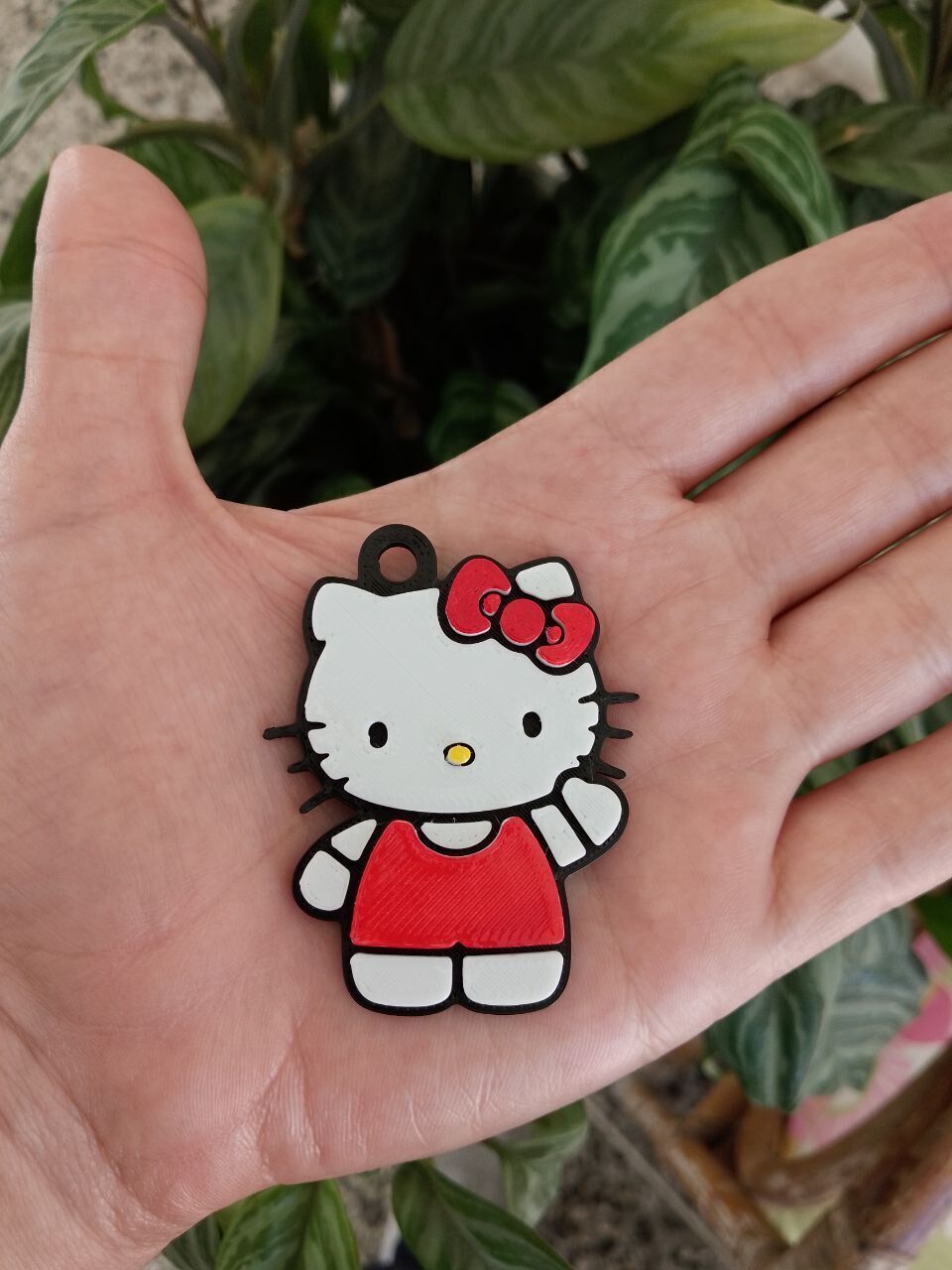Hello Kitty And Chococat keychains 3D print model_9