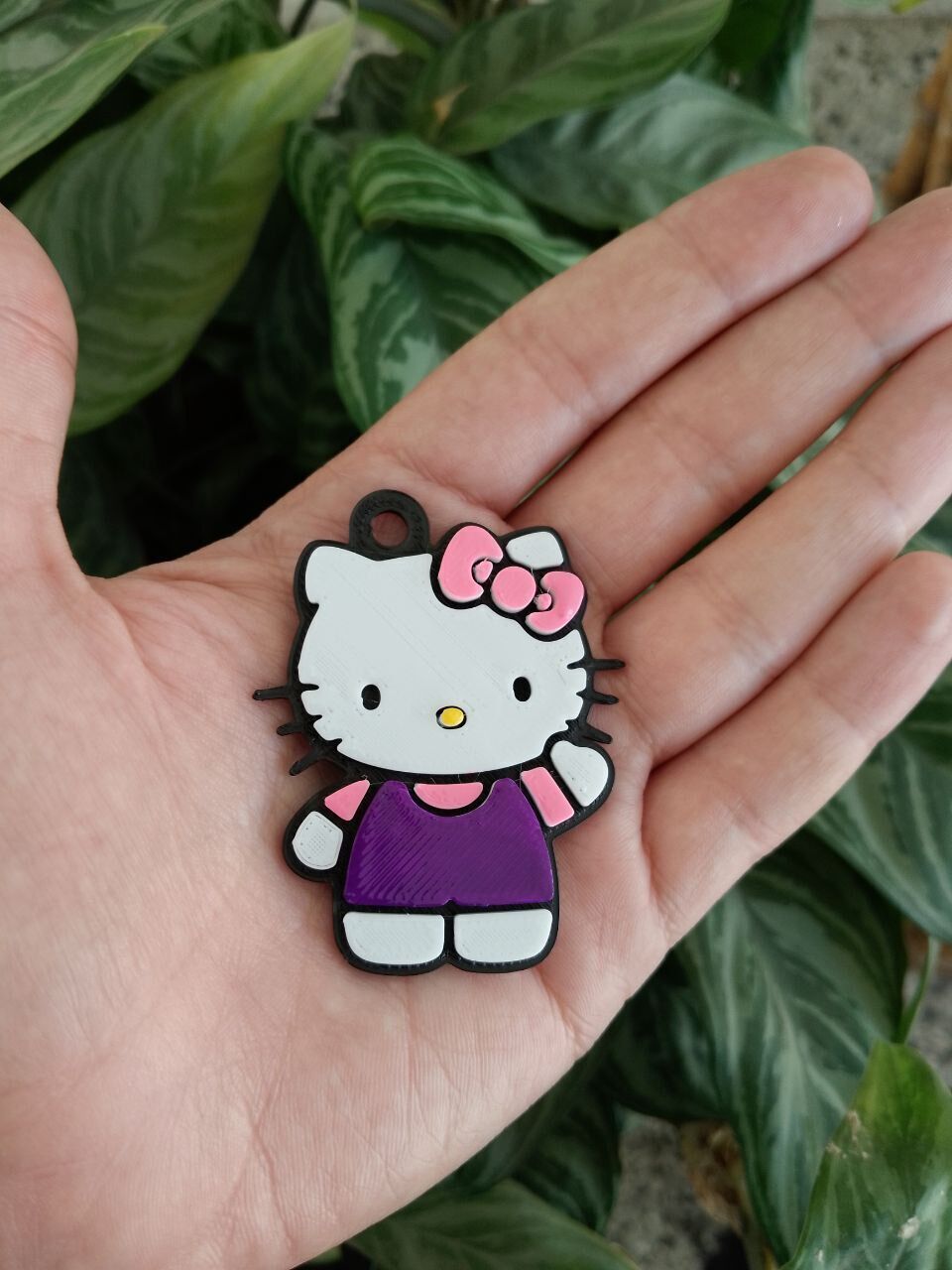 Hello Kitty And Chococat keychains 3D print model_1