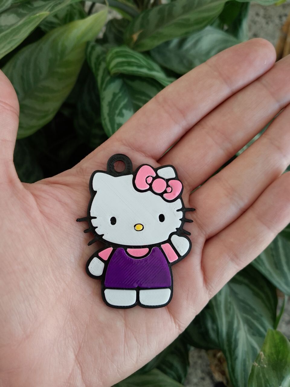 Hello Kitty And Chococat keychains 3D print model_11