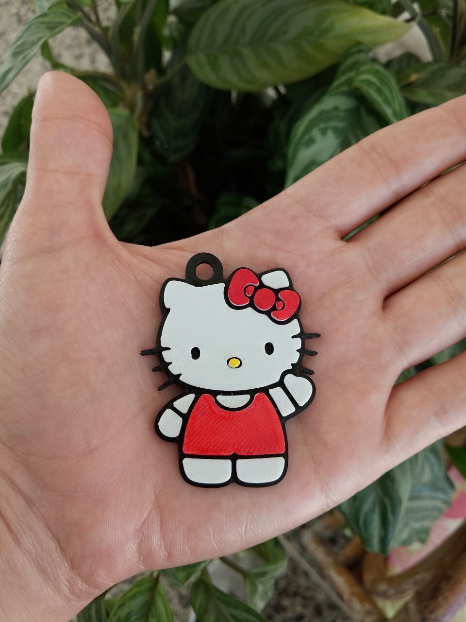 Hello Kitty And Chococat keychains 3D print model_10