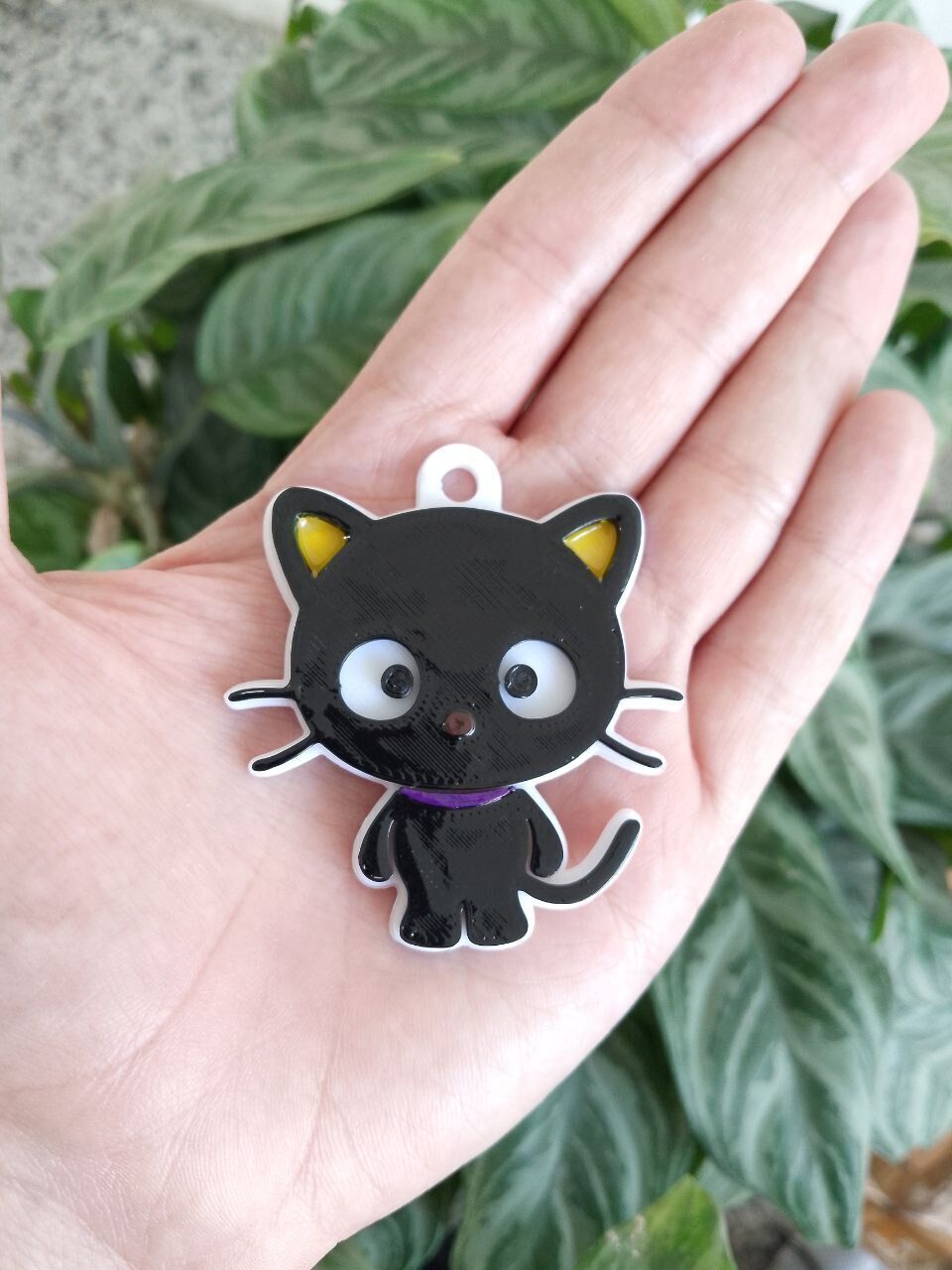 Hello Kitty And Chococat keychains 3D print model_7