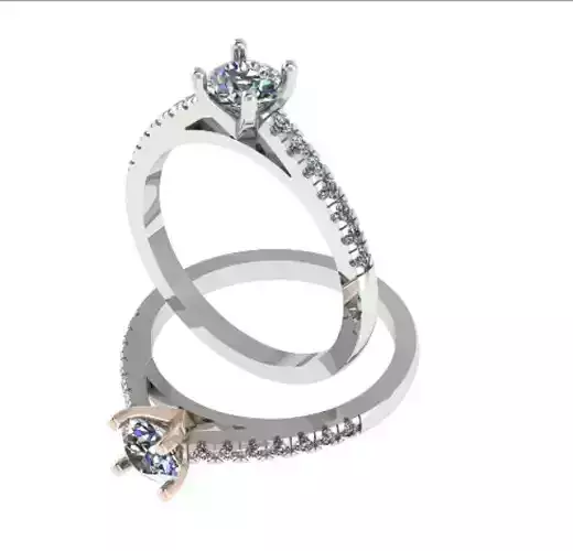 3dm and 2 Stl files setting and shank supported 