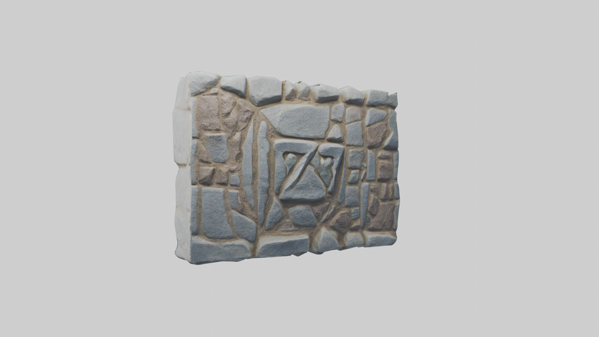 Rune Stone model Low-poly 3D model_7
