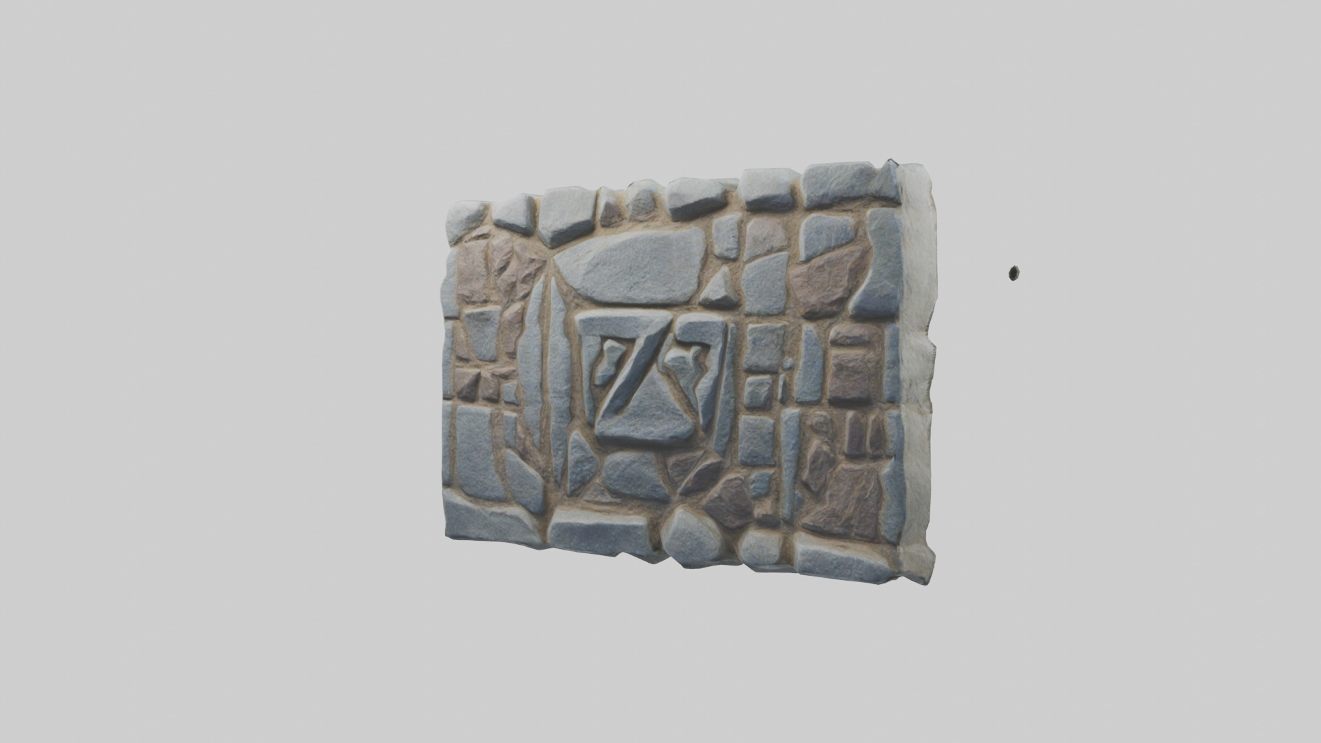 Rune Stone model Low-poly 3D model_10