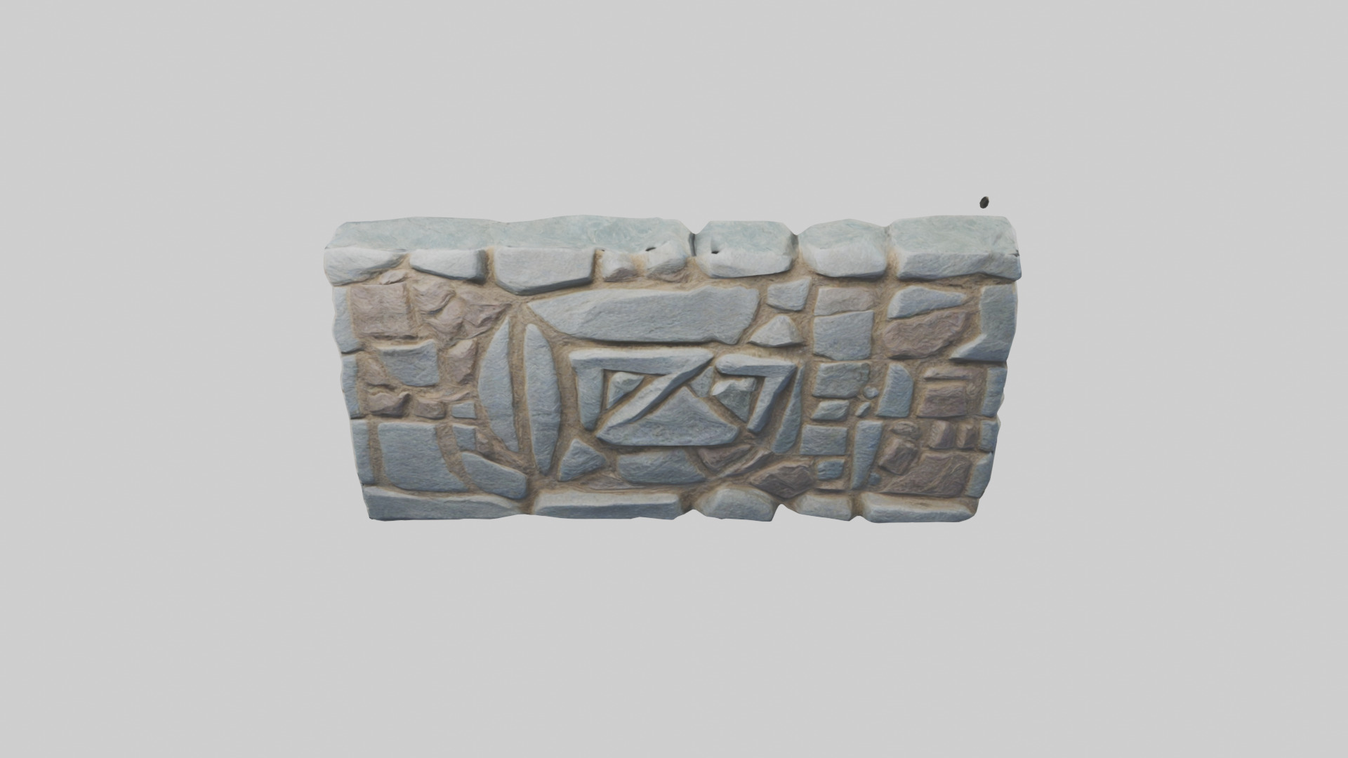 Rune Stone model Low-poly 3D model_16