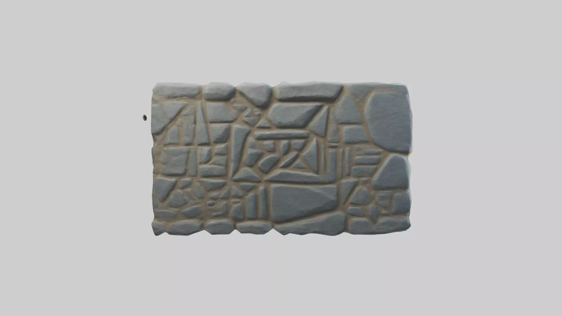 Rune Stone model Low-poly 3D model_0