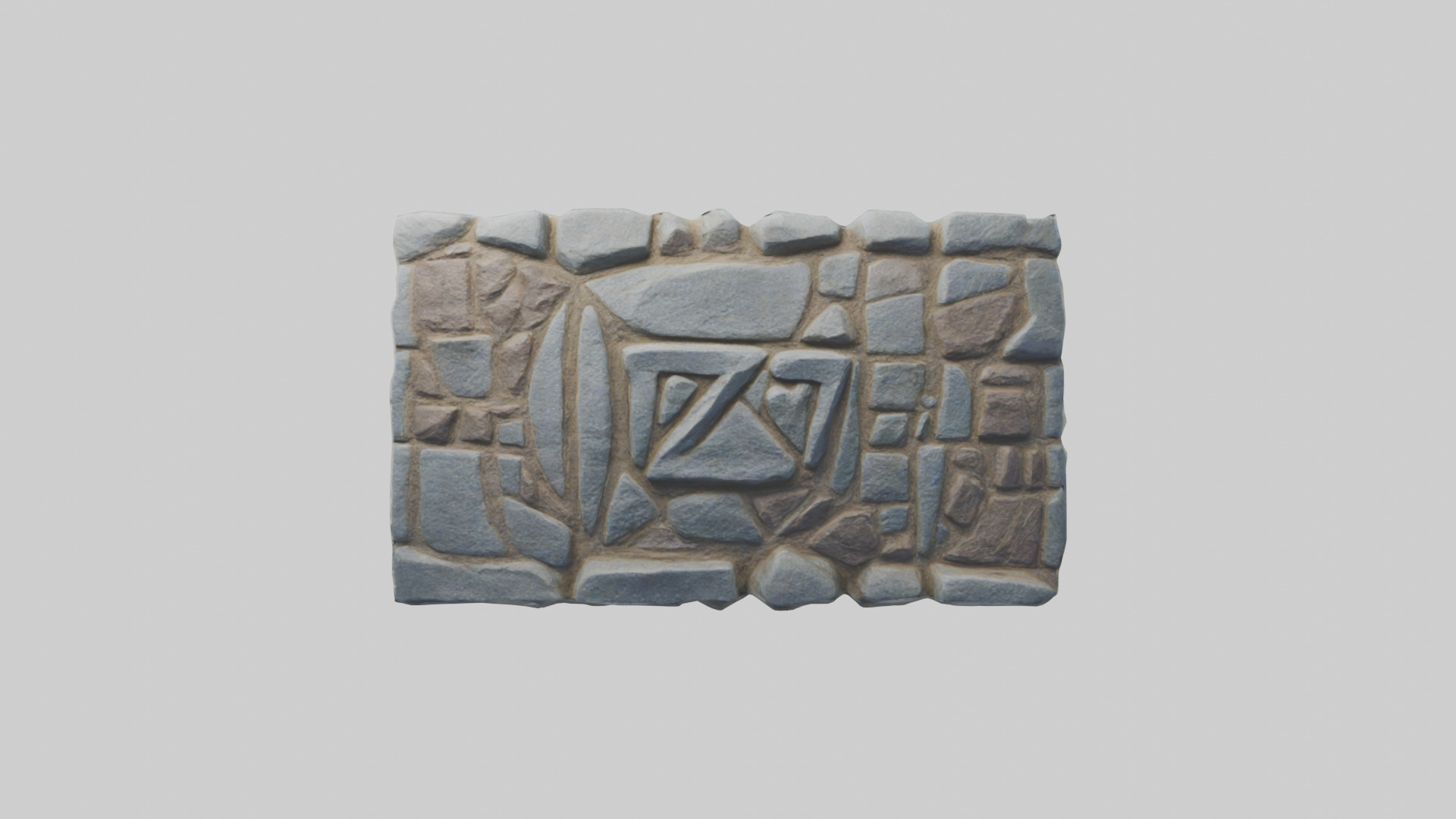 Rune Stone model Low-poly 3D model_9