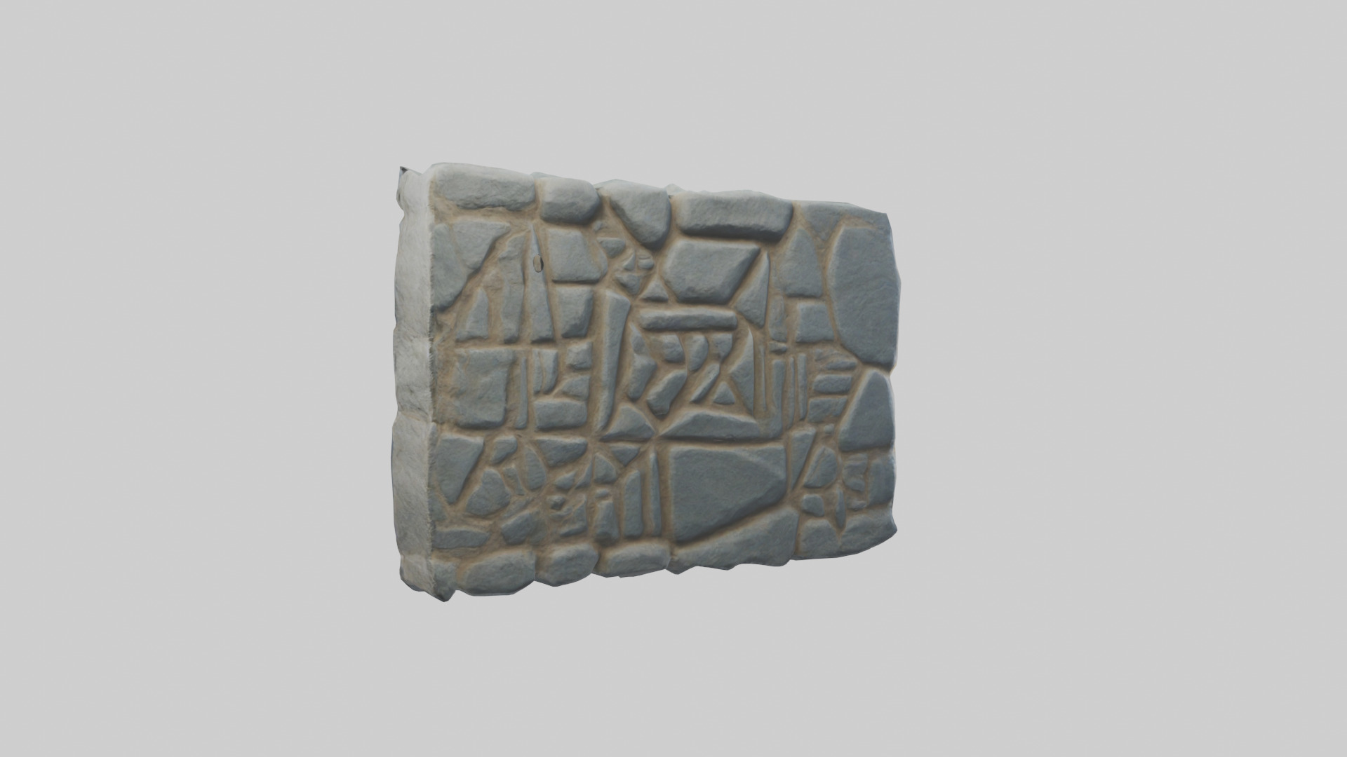 Rune Stone model Low-poly 3D model_1