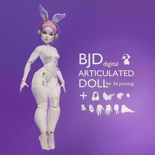 BJD ARTICULATED DOLL SOFIA FOR 3D PRINTING 