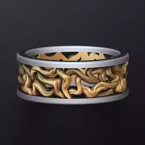 Tree Branches Ring 3D print model