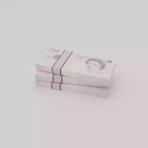 10 Pound sterling GBP Currency Low-poly 3D model