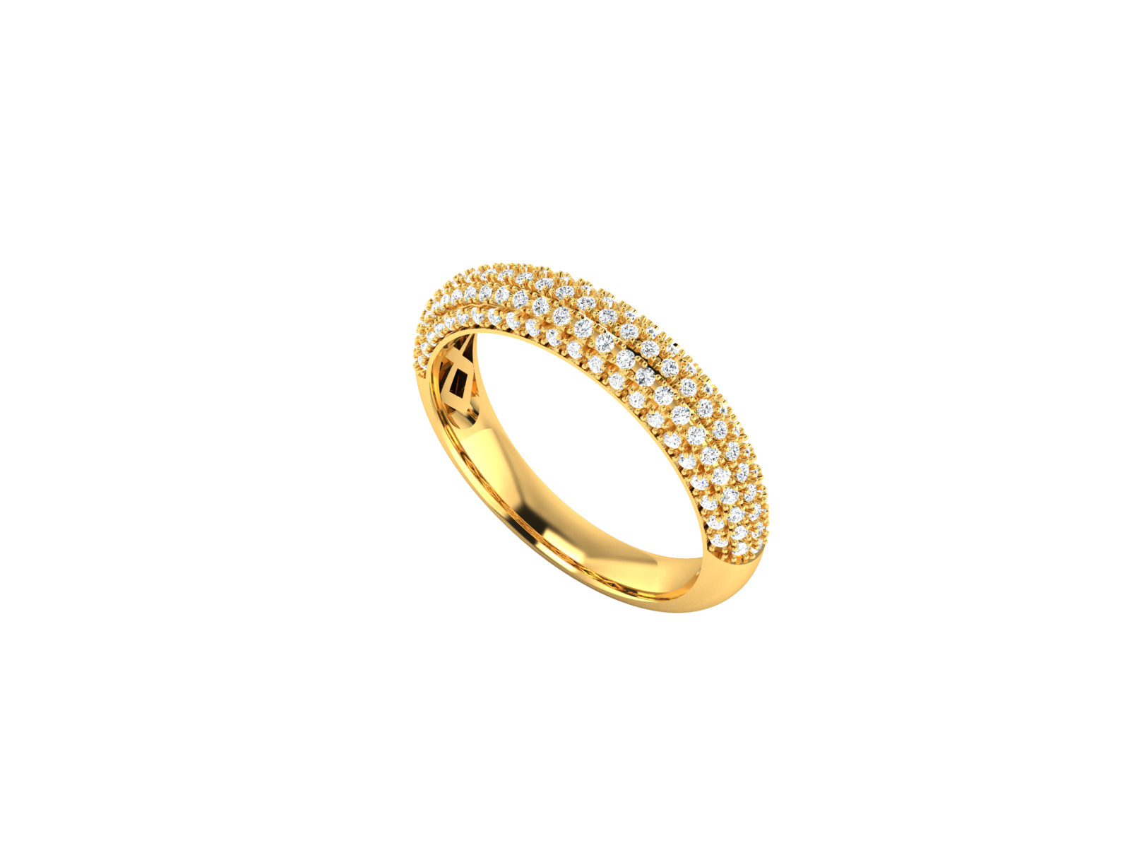 Women Ring Render 3dm STL OBJ FBX Details 3D print model_8