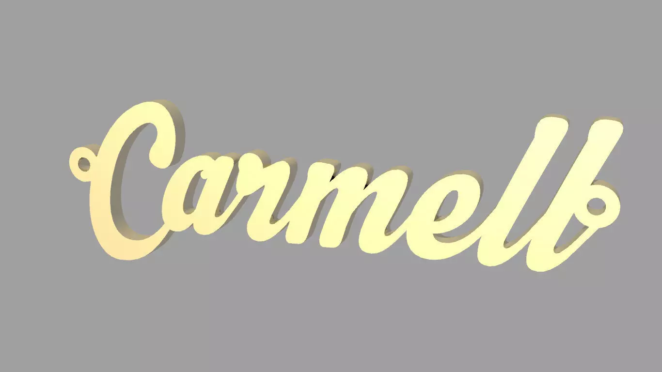 Carmell necklace 3D model_0