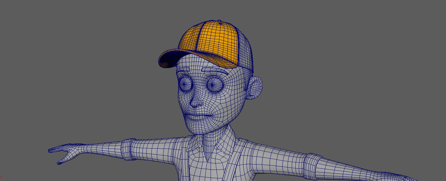 3D Cartoon Farmer Male Character Model Low-poly 3D model_12