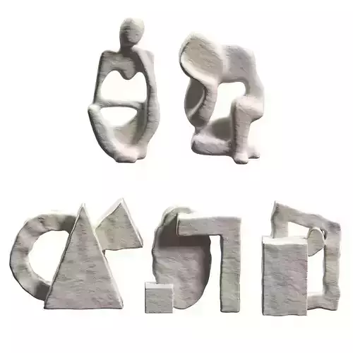 Clay decor - Sculptures 3D model