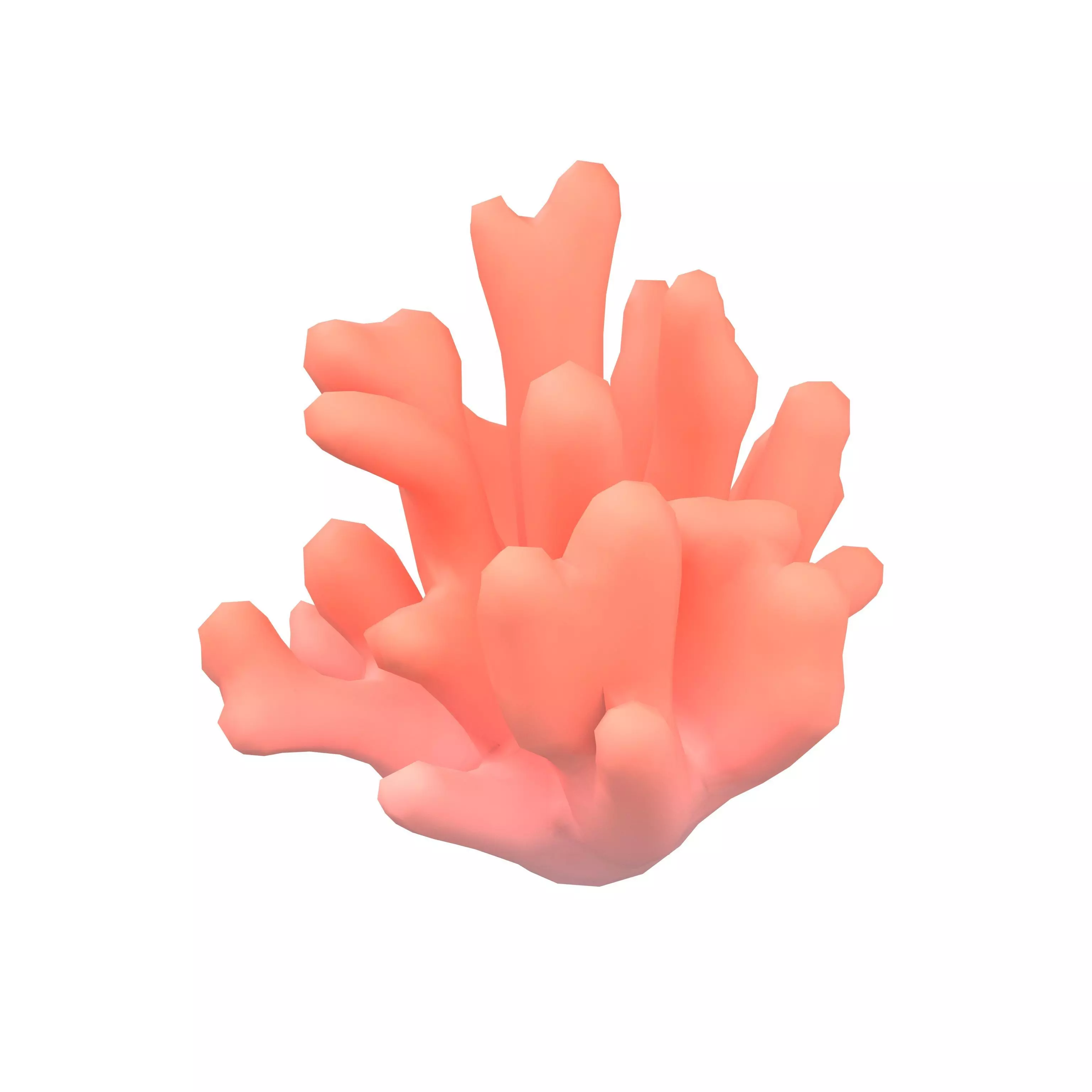 Cartoon Coral v2 002 Low-poly 3D model_0