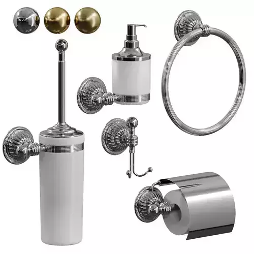 Hermitage Bathroom Accessories by Boheme 3D model