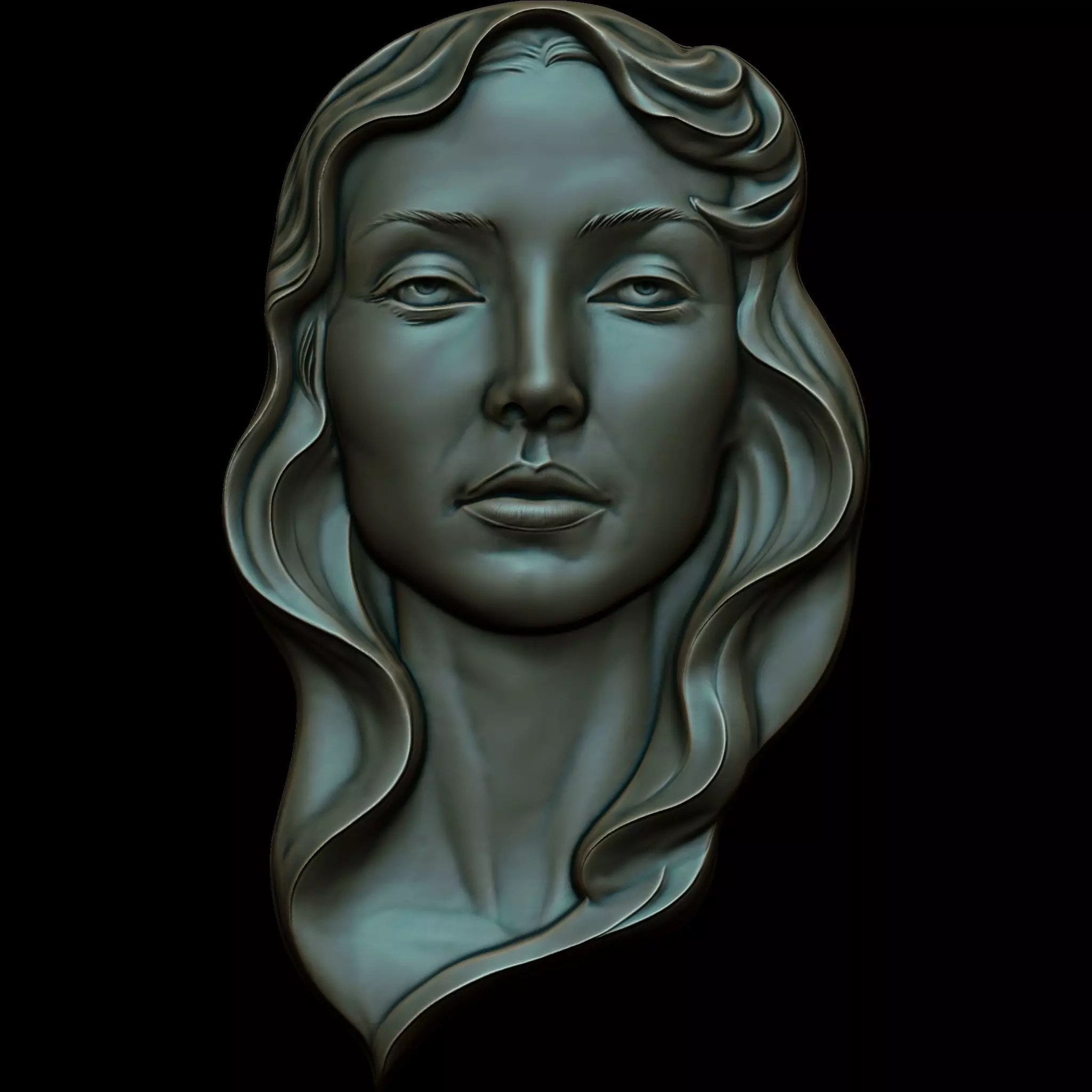 Mystic Gaze Relief STL file for 3D print model