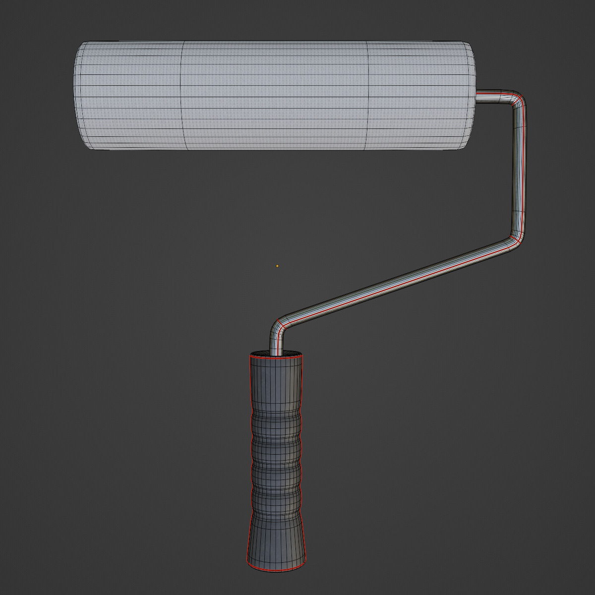Paint Roller 06 Low-poly 3D model_7