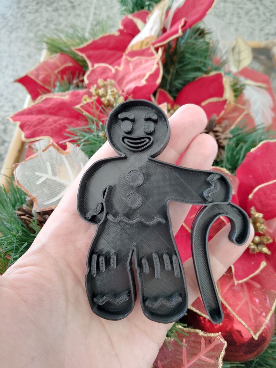Gingerbread Man Cutter 3D print model_8