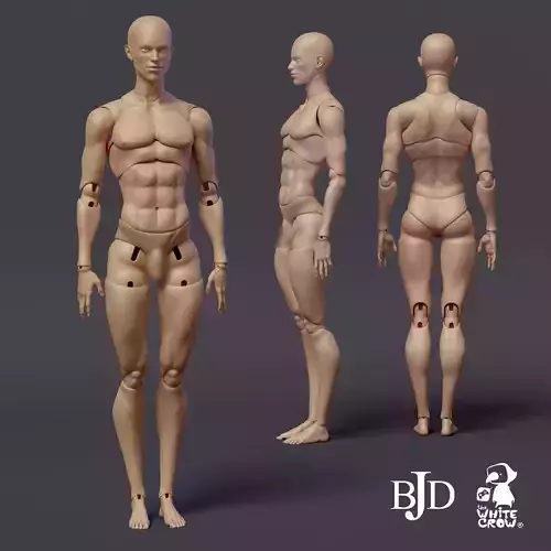 BJD DOLL MALE 45 CM 3D  3D print model