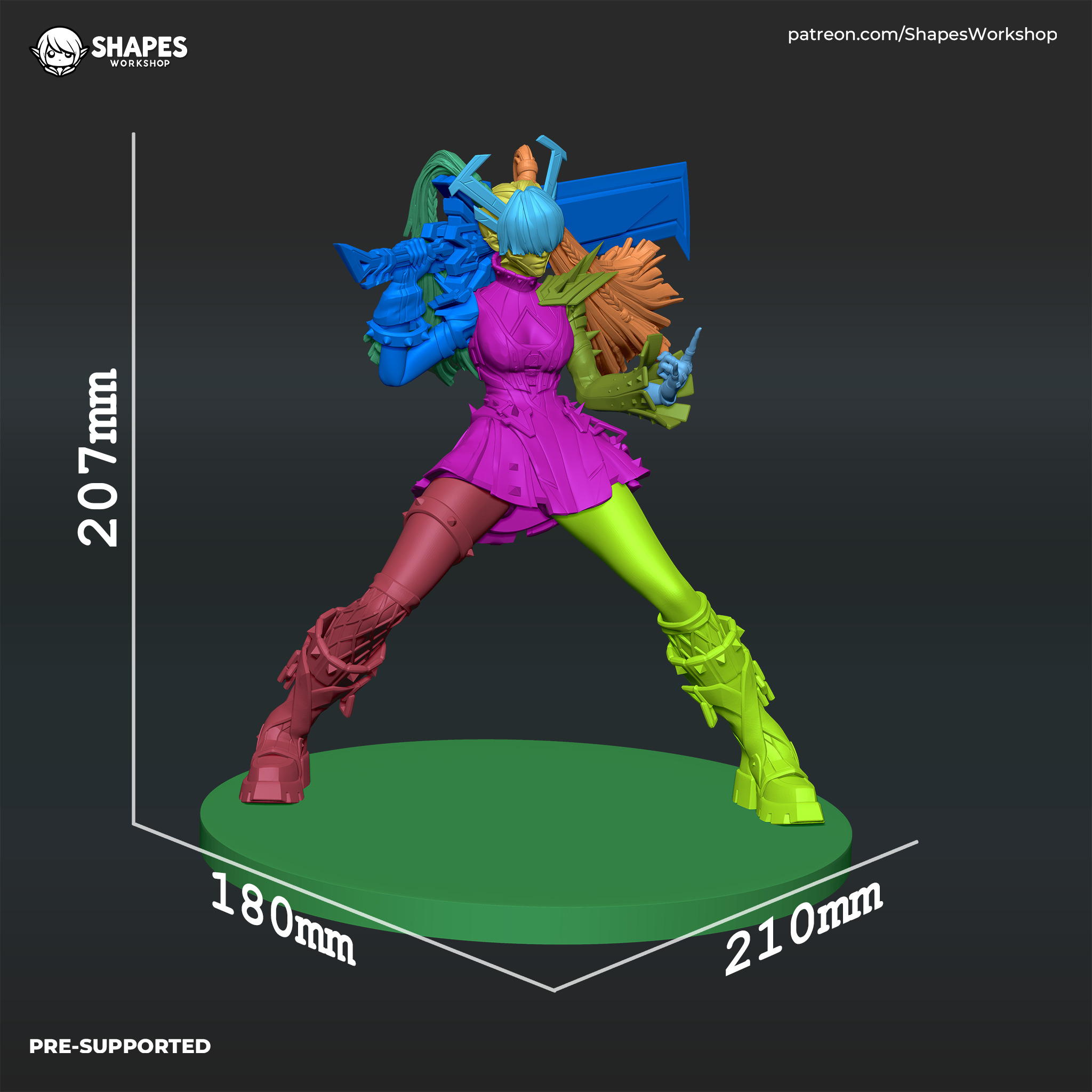 Magik Punkchild - Marvel Rivals 3D print model_3