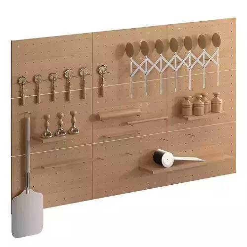 Pizza Tools on Pegboard