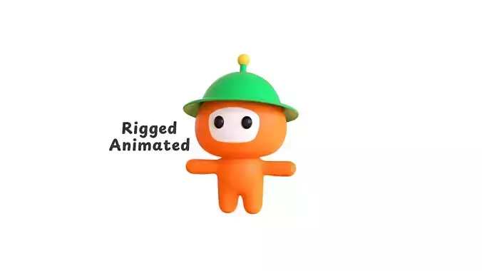 Low-Poly Character0013 Mascot Animated 