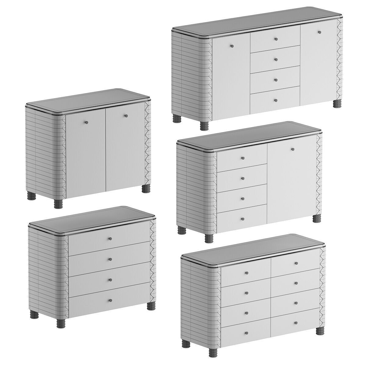 Anuel Sideboard Chests of Drawers by Soho Home 3D model_2