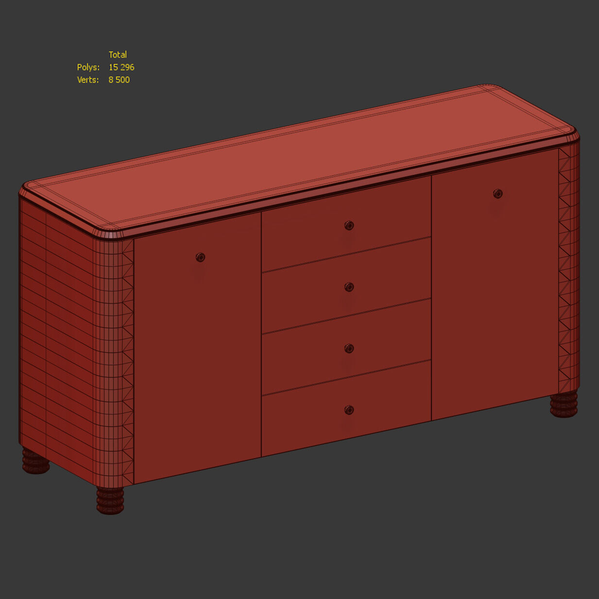 Anuel Sideboard Chests of Drawers by Soho Home 3D model_7