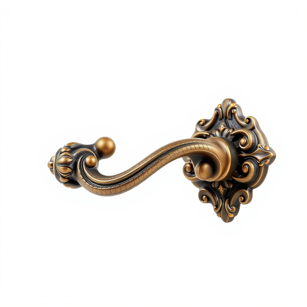Baroque Style Ornate Door Handle model pack Low-poly 3D model_3