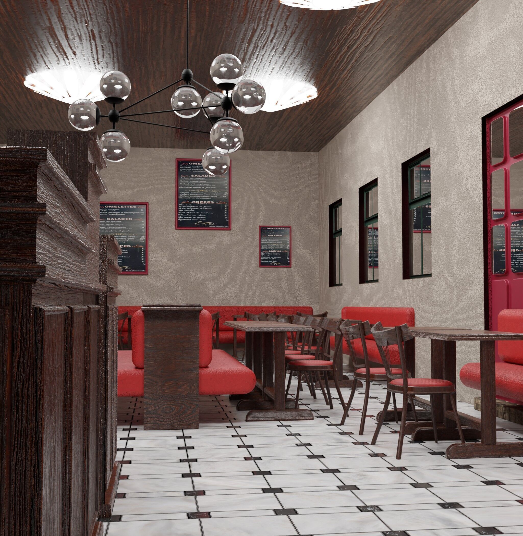 le consulat paris restaurant 3D model_12