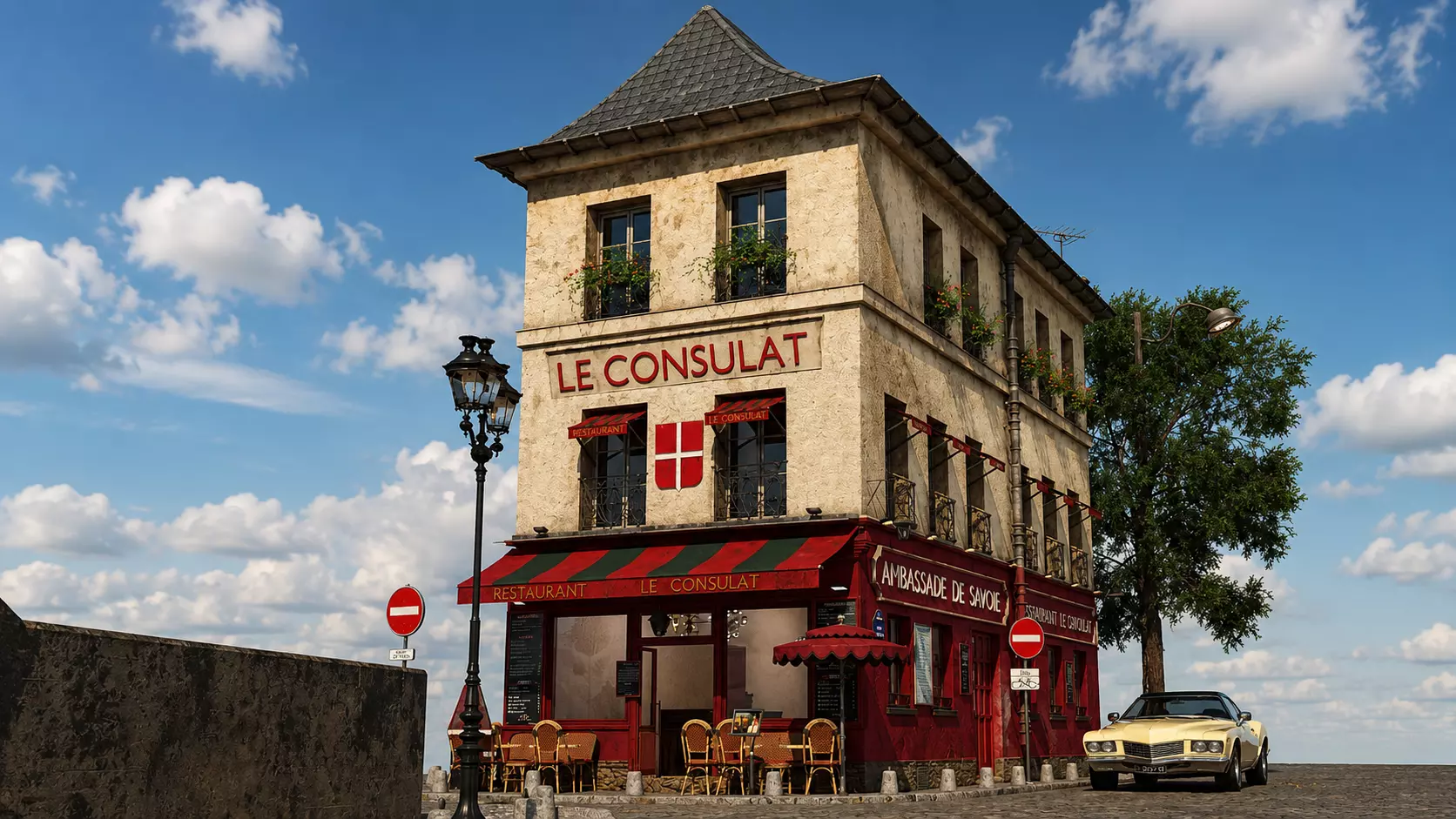 le consulat paris restaurant 3D model