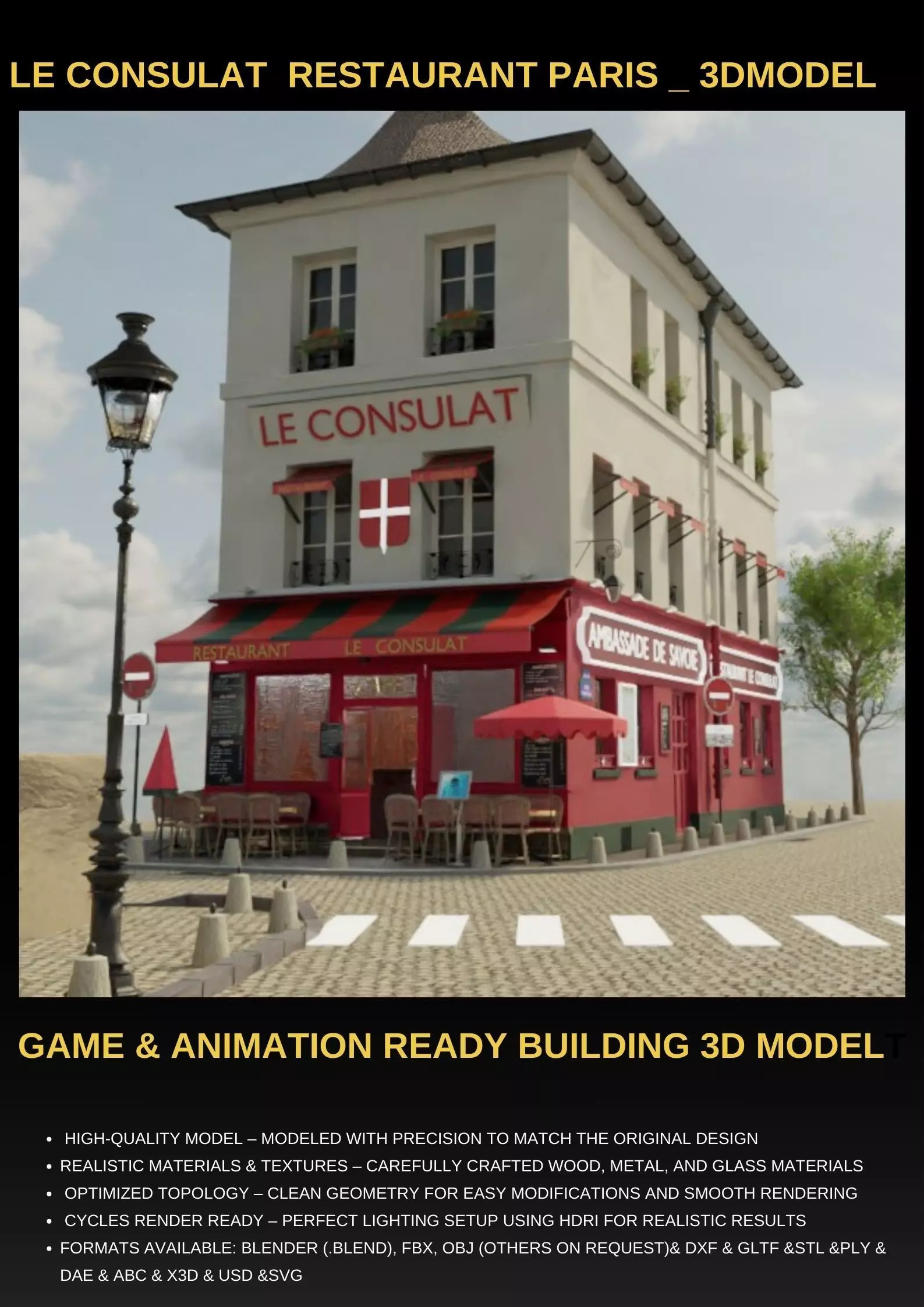 le consulat paris restaurant 3D model_0