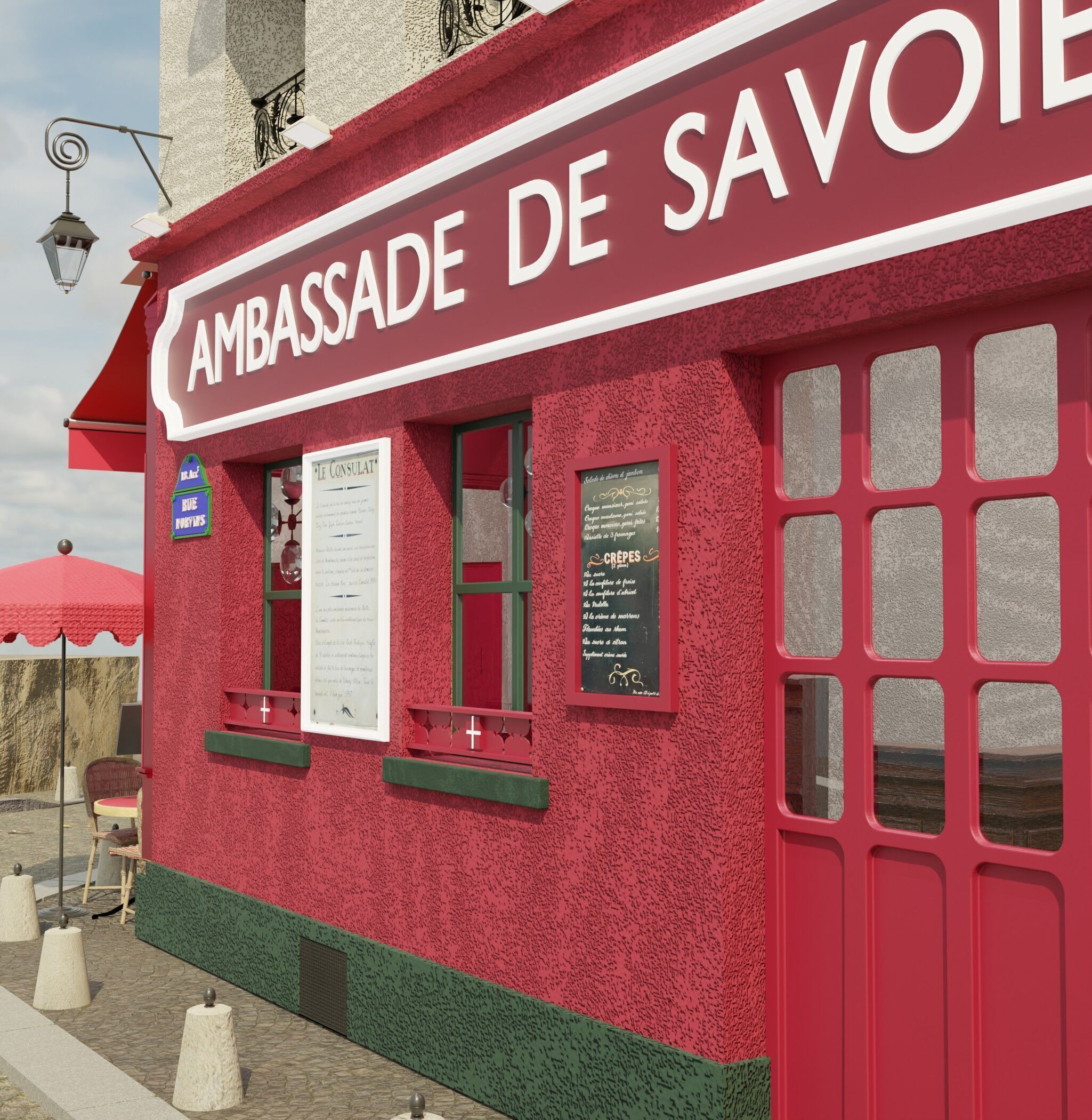 le consulat paris restaurant 3D model_6