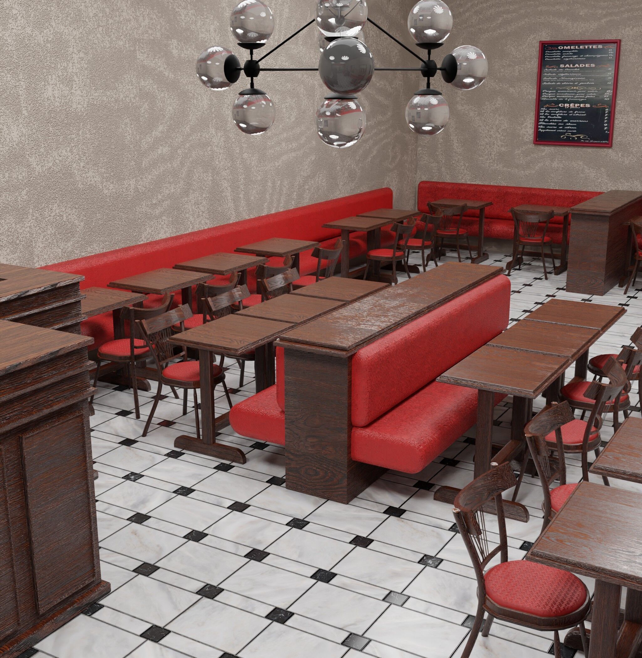 le consulat paris restaurant 3D model_5