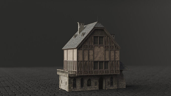 Dark Fantasy House - SMB 3D model