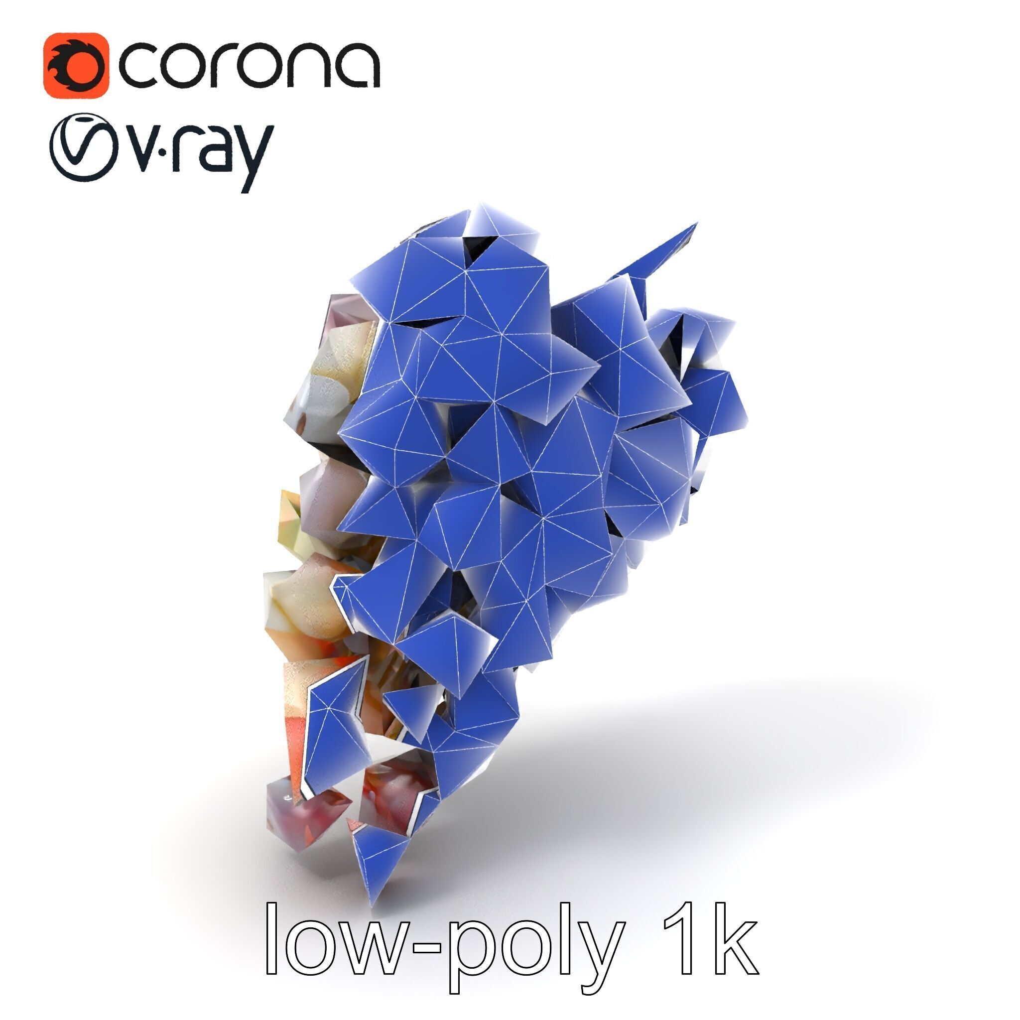 Vineyard Grape Bunch Model Pack with Rustic Appeal Low-poly 3D model_6