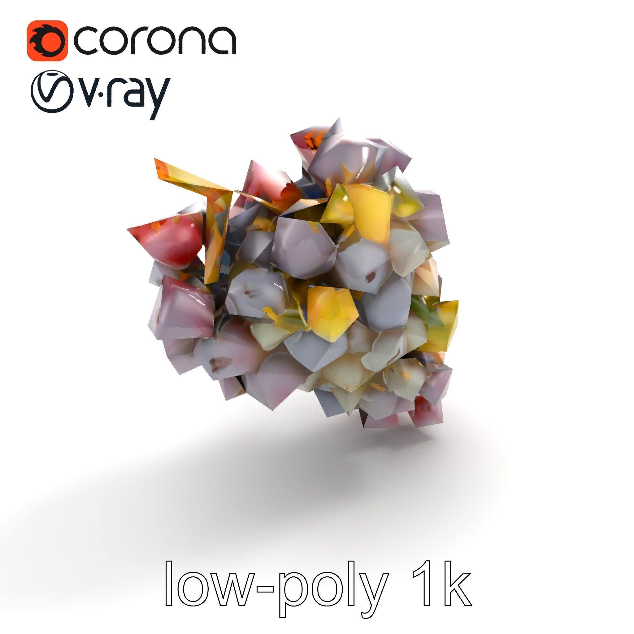 Vineyard Grape Bunch Model Pack with Rustic Appeal Low-poly 3D model_8